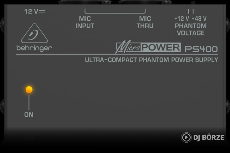 Behringer Micropower PS400 hordozható fantomtápegység