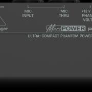 Behringer Micropower PS400 hordozható fantomtápegység