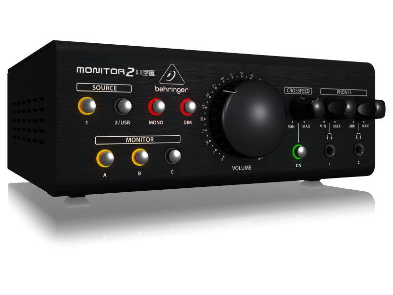 Behringer MONITOR2USB monitor kontroller USB audio interfésszel