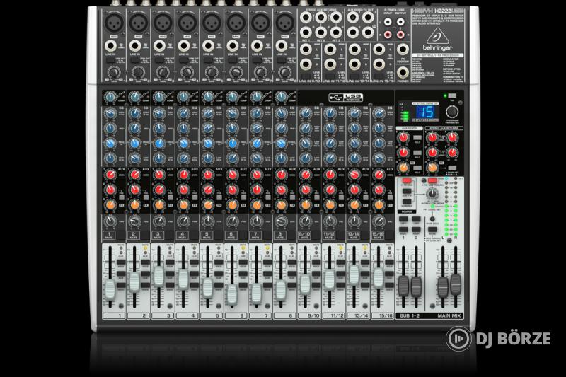 Behringer XENYX X2222USB 22-csatornás keverő USB audio interfésszel