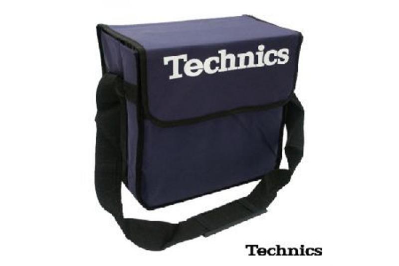 Technics DJ Bag bakelit lemeztáska – sötétkék