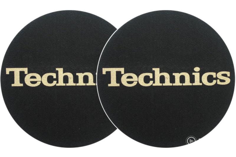 Technics Slipmat arany logós filckorong, 2 db