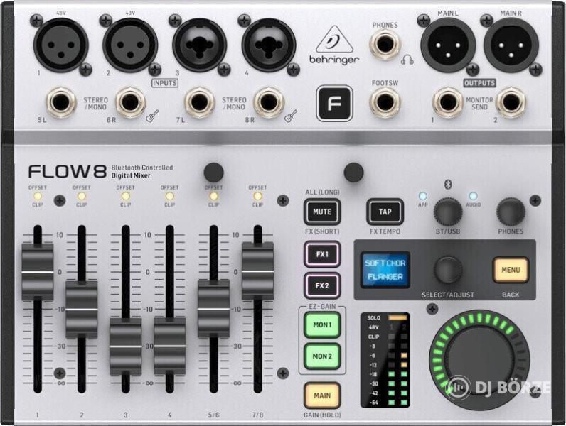 Behringer Flow 8 8-csatornás digitális keverő Bluetooth-szal