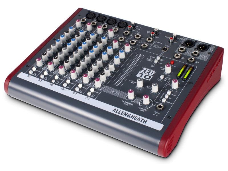 Allen & Heath ZED-10 10-csatornás USB keverőpult
