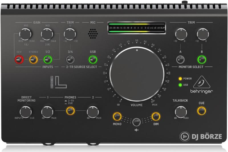 Behringer STUDIO L monitorvezérlő és USB audio interfész