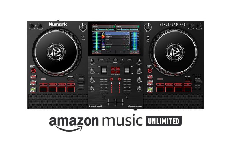 Numark Mixstream Pro+ standalone DJ kontroller Wi-Fi streaminggel