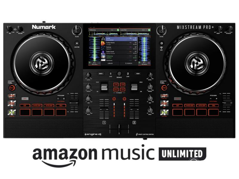 Numark Mixstream Pro+ standalone DJ kontroller Wi-Fi streaminggel