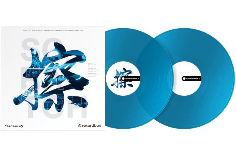 Pioneer DJ RB-VD2-CB rekordbox DVS kontrol lemez, átlátszó/kék (2 db)