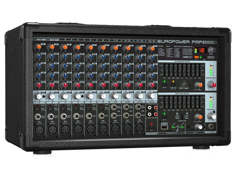 Behringer PMP2000D 2000W 14 csatornás keverőerősítő