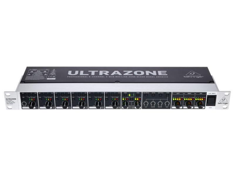 Behringer ZMX8210 V2 Ultrazone 8-csatornás, 3-buszos zónakeverő távirányítóval