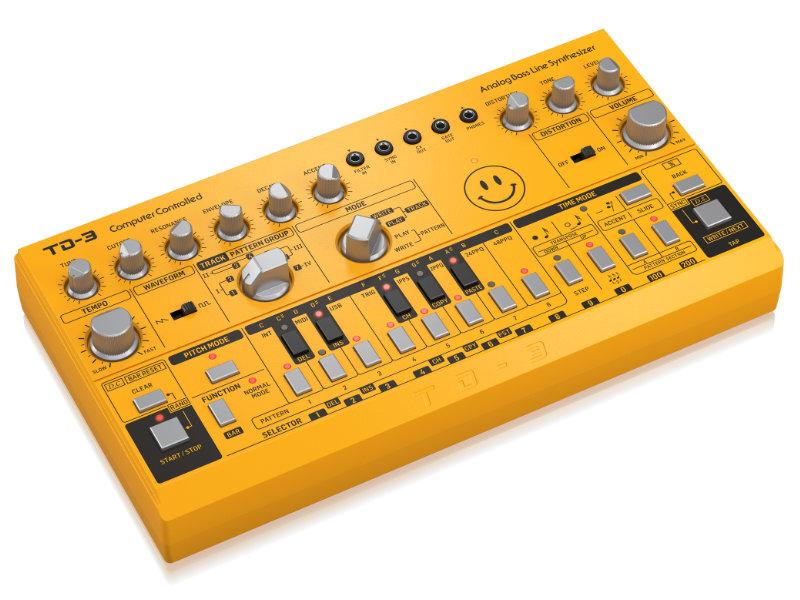 Behringer TD-3-AM analóg basszusvonal-szintetizátor (borostyán)