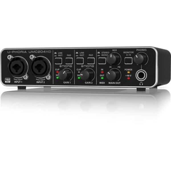Behringer U-PHORIA UMC204HD USB audió interfész
