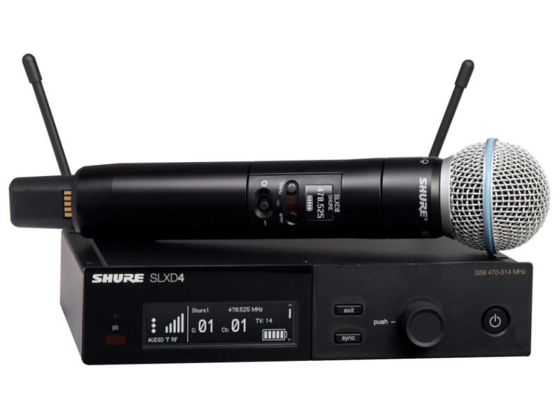 Shure SLXD24E/B58-G65 vezeték nélkül kéziadós mikrofon szett