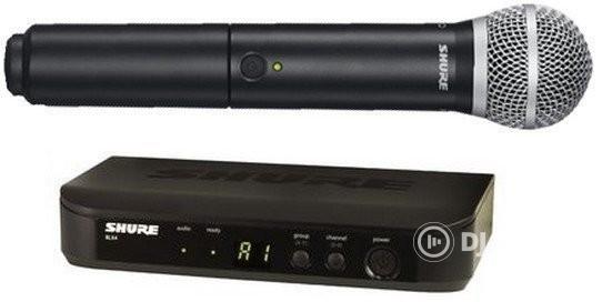 Shure BLX24E/PG58 vezeték nélküli kézi mikrofon szett (H8E, 518–542 MHz)