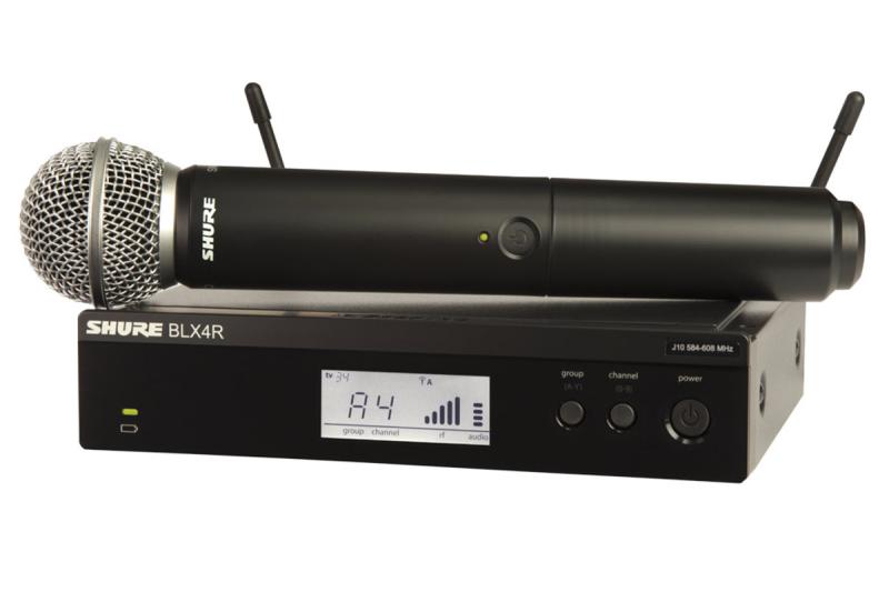 Shure BLX24RE/SM58-H8E Vezeték Nélküli Vokál Szett (518–542 MHz)