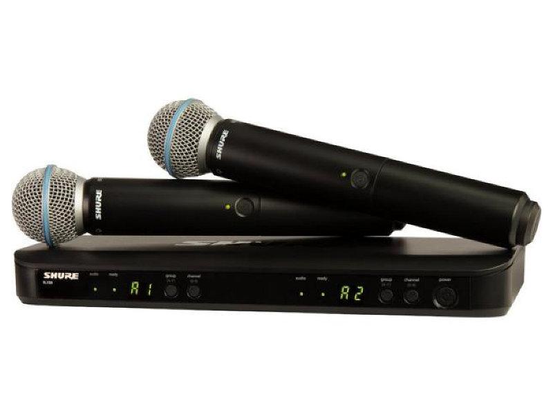 Shure BLX288E/B58-H8E dupla vokál vezeték nélküli rendszer (518–542 MHz)