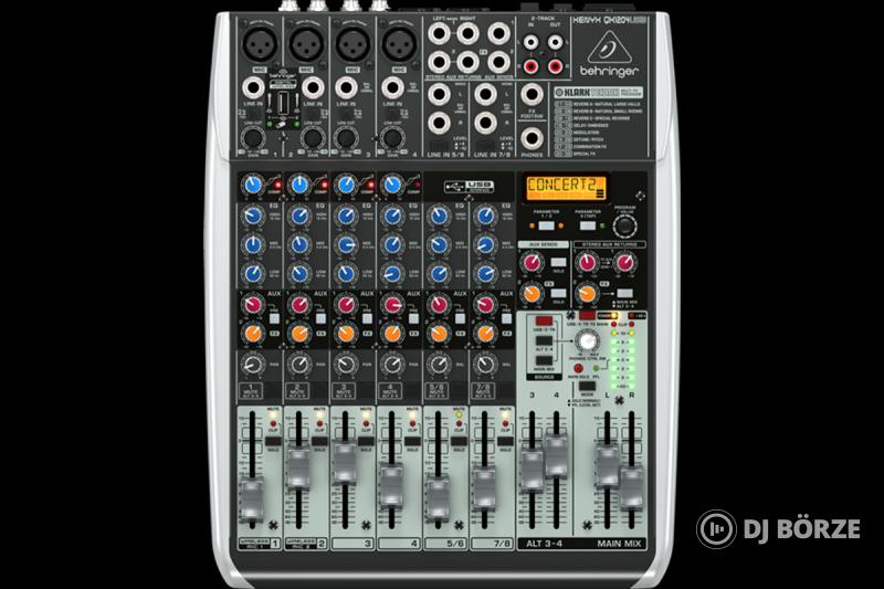 Behringer XENYX QX1204USB 12 Csatornás USB Keverőpult