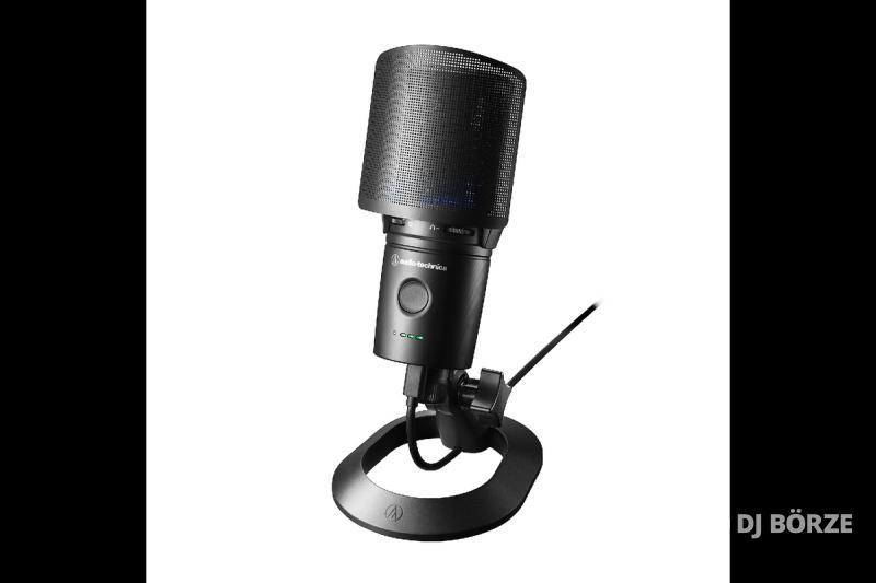 Audio-Technica AT2020USB-XP, kardioid kondenzátor stúdiómikrofon, USB és fejhallgató kimenettel, ném