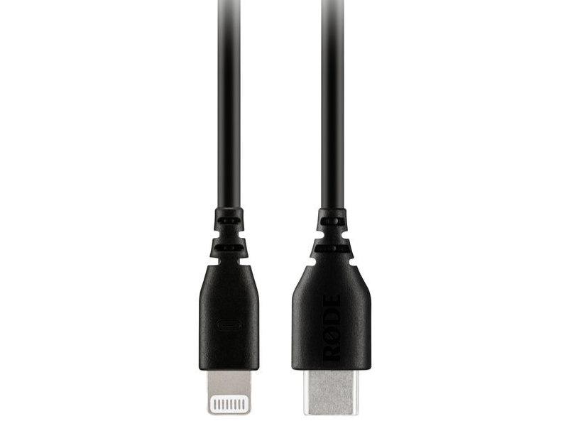 Rode - SC21 csúcsminőségű, kerek keresztmetszetű USB-C - Lightning összekötő kábel, 30cm