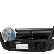 SHURE - GLXD24+E/B58-Z4 GLXD+ digitális rendszer kéziadó BETA58 mikrofonfejjel egycsatornás vevő