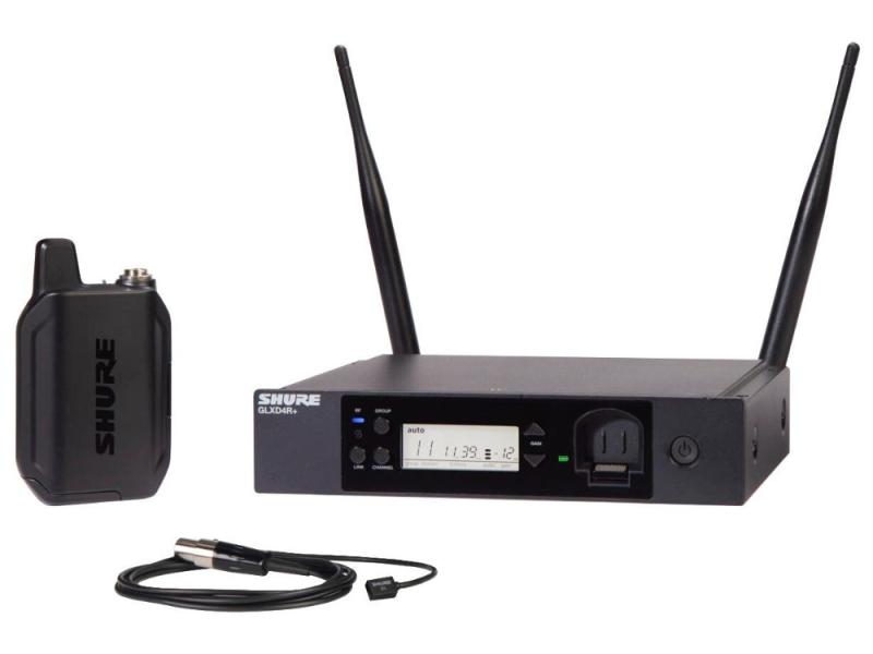 Shure GLXD14R+E/93-Z4 Dual Band digitális rack szett WL93 csiptetős mikrofonnal