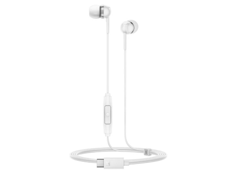Sennheiser CX 80U White mikrofonos fülhallgató USB-C csatlakozóval