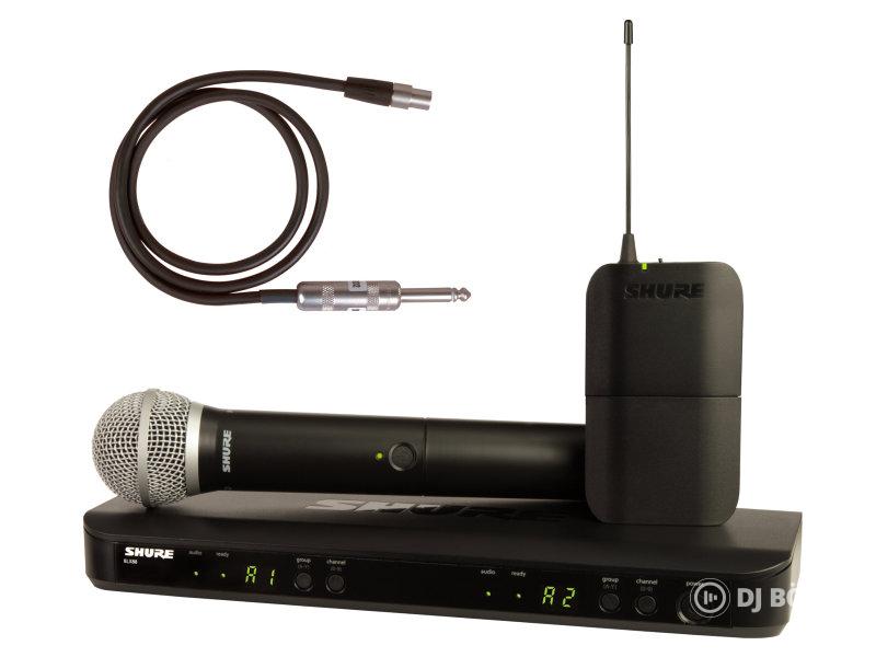 Shure BLX1288E/SM58-H8E kombinált kézimikrofon és gitáros szett