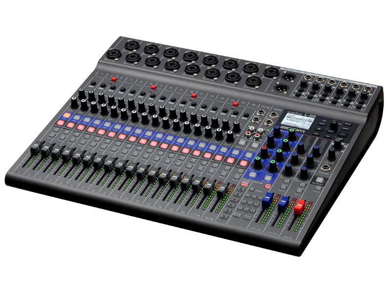 Zoom LiveTrak L-20 digitális keverő és többsávos felvevő