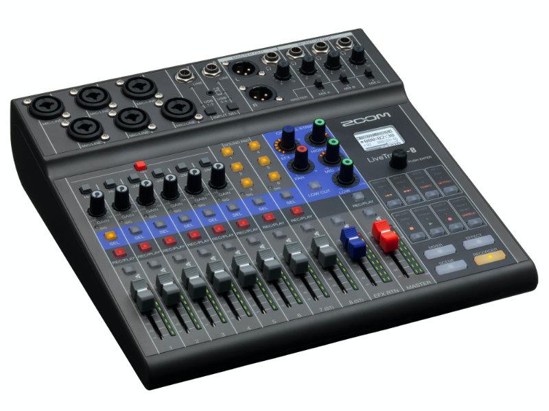 Zoom LiveTrak L-8 Digitális keverő és többsávos felvevő
