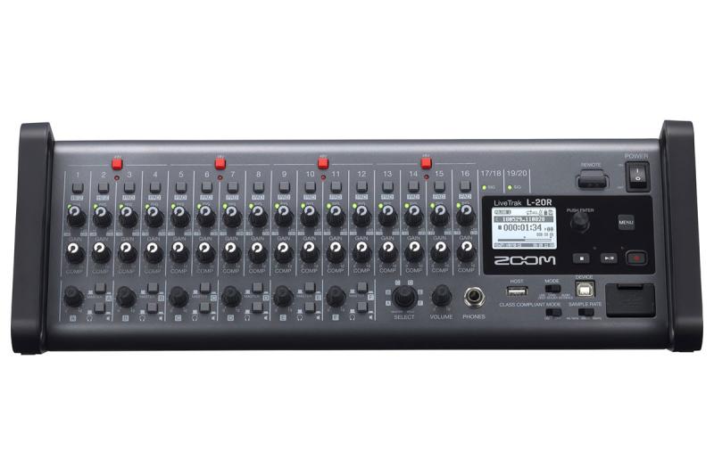 Zoom LiveTrak L-20R Rack-be Szerelhető Digitális Keverő és Hangfelvevő