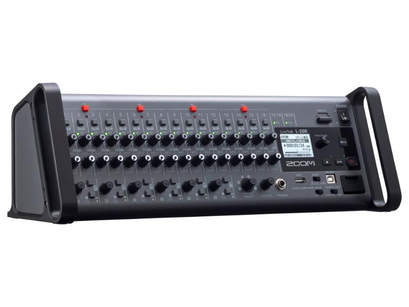Zoom LiveTrak L-20R Rack-be Szerelhető Digitális Keverő és Hangfelvevő