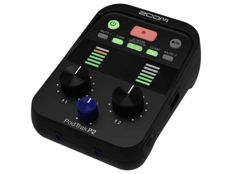 Zoom - P2 PodTrak kettős USB podcast hangfelvevő