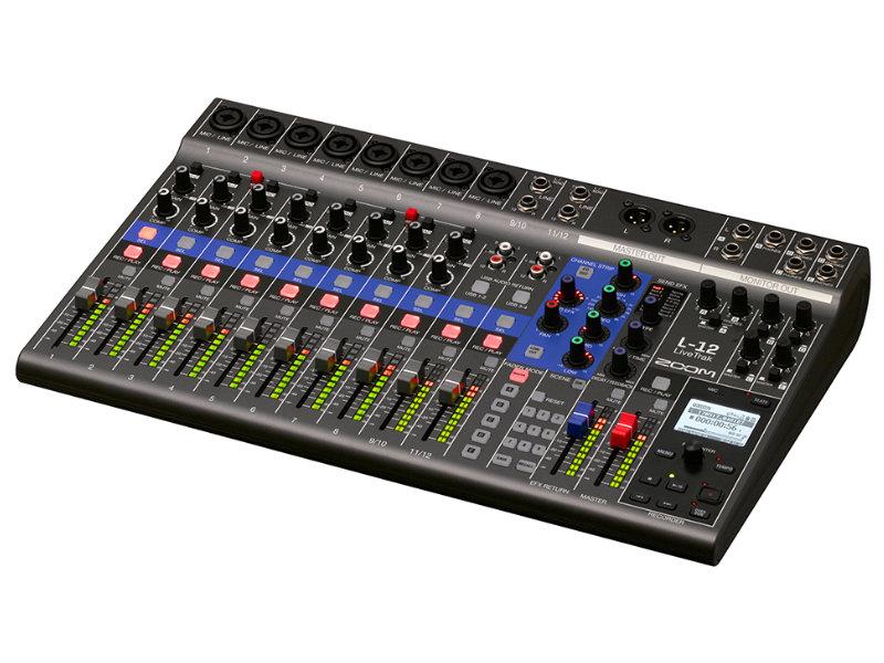 Zoom LiveTrak L-12 digitális keverő és többsávos felvevő