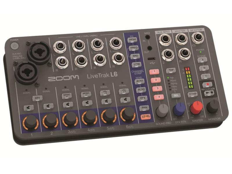 Zoom L-6 LiveTrak digitális keverő és hangrögzítő