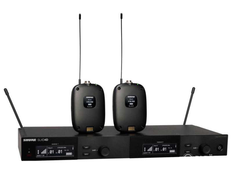 Shure SLXD14DE-H56 SLX-D Kettős Öves Vezeték Nélküli Rendszer