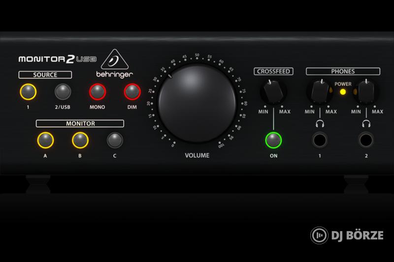 Behringer MONITOR2USB monitor kontroller USB audio interfésszel
