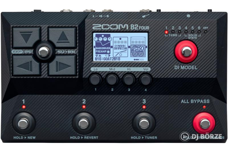 Zoom B2 Four Basszusgitár multieffekt pedál - KÉSZLETAKCIÓ!