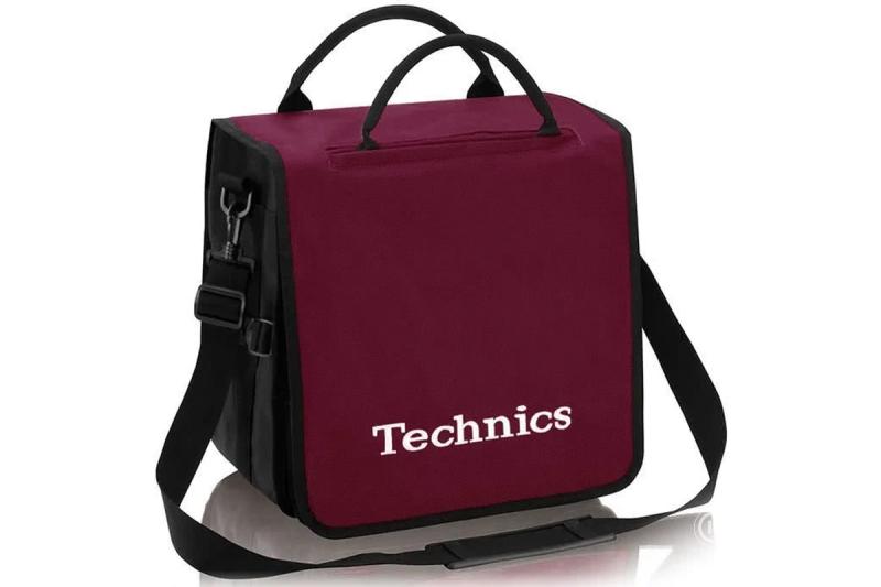 Technics BackBag Lemezhordtáska, bordó/fehér