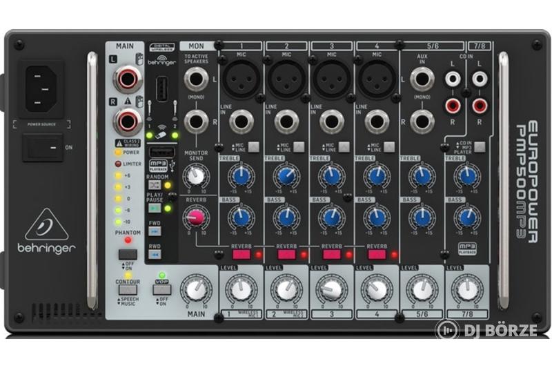 Behringer Europower PMP500MP3 500 W-os keverőerősítő MP3 lejátszóval