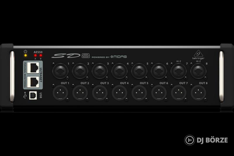 Behringer SD8 Digital Snake I/O Stage Box 8 MIDAS előerősítővel