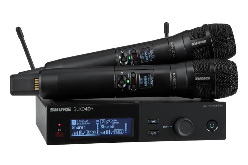 Shure SLXD24D+/N8C G65 kéttranszmitteres szett Nexadyne 8/C mikrofonfejjel