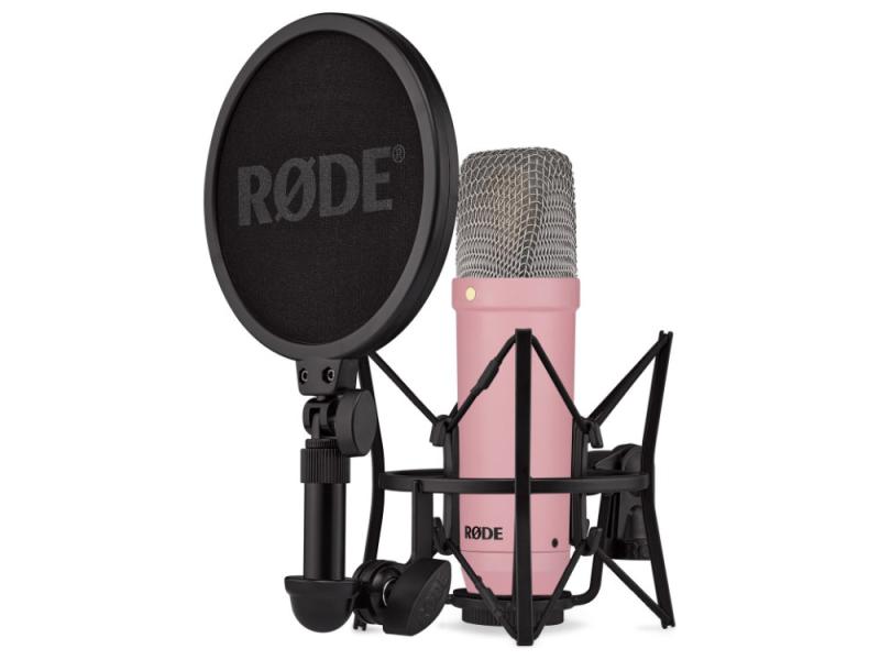 RØDE NT1 Signature Series nagymembrános kondenzátor mikrofon csomag – rózsaszín