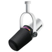 Shure MV7+ fehér XLR/USB-C dinamikus mikrofon
