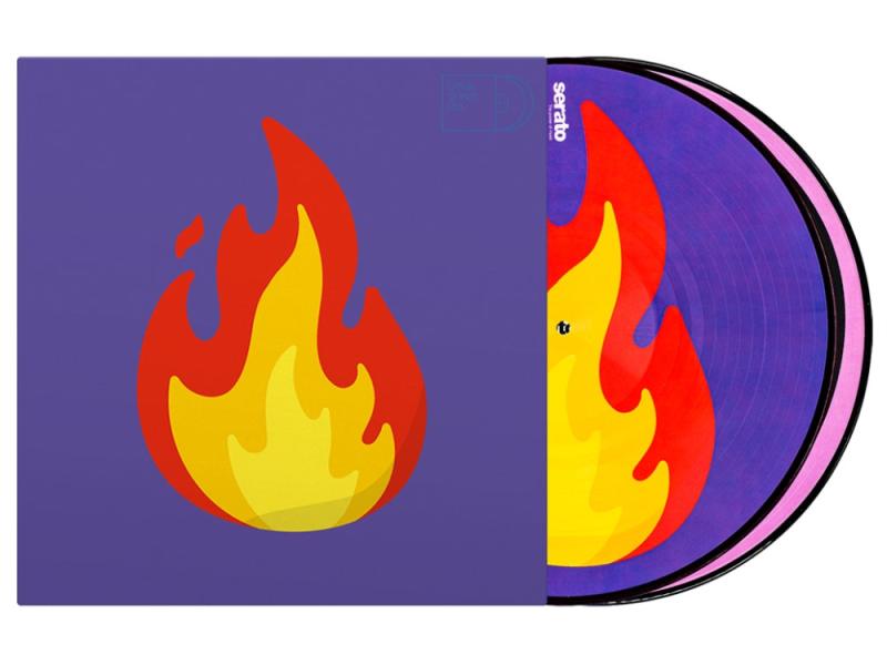 Serato Emoji Series Picture Disc 12" Flame & Record (2db)