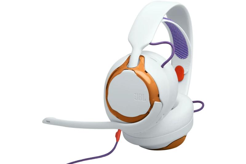 JBL - Quantum 250 Gamer headset, fehér/narancssárga