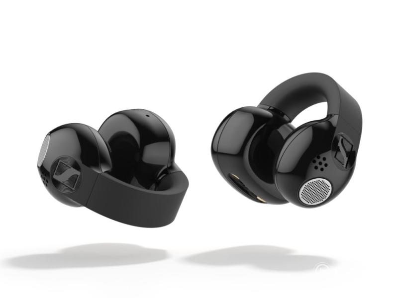 Sennheiser Accentum Clip Black nyitott kialakítású fülre csíptethető fülhallgató