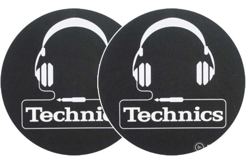 Technics Slipmat fejhallgató mintás filckorong, 2 db