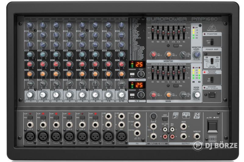 Behringer Europower PMP1680S 20-csatornás 2x800W keverőerősítő