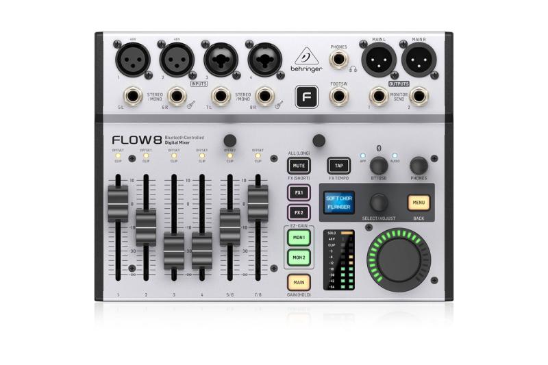 Behringer Flow 8 8-csatornás digitális keverő Bluetooth-szal