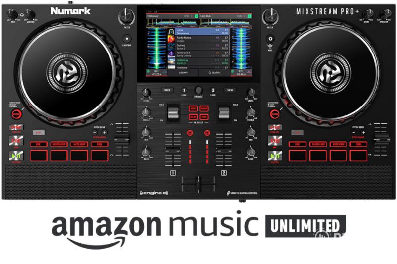 Numark Mixstream Pro+ standalone DJ kontroller Wi-Fi streaminggel